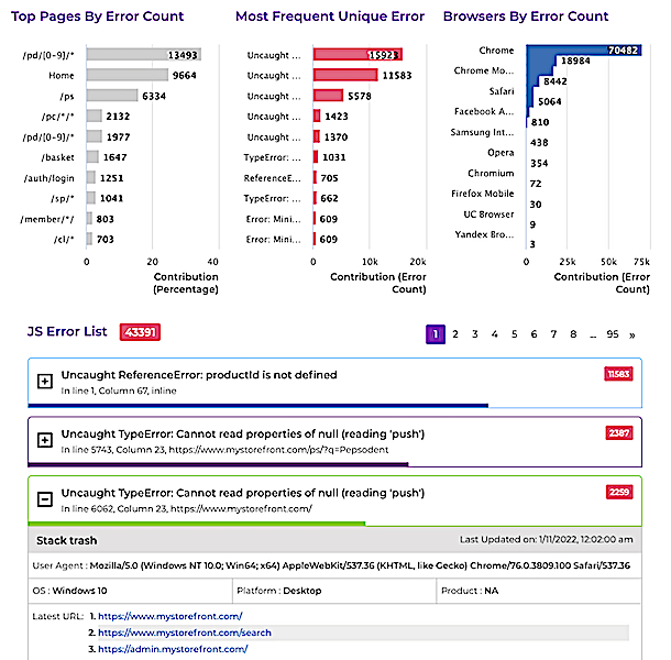 Fixing Client javascript errors